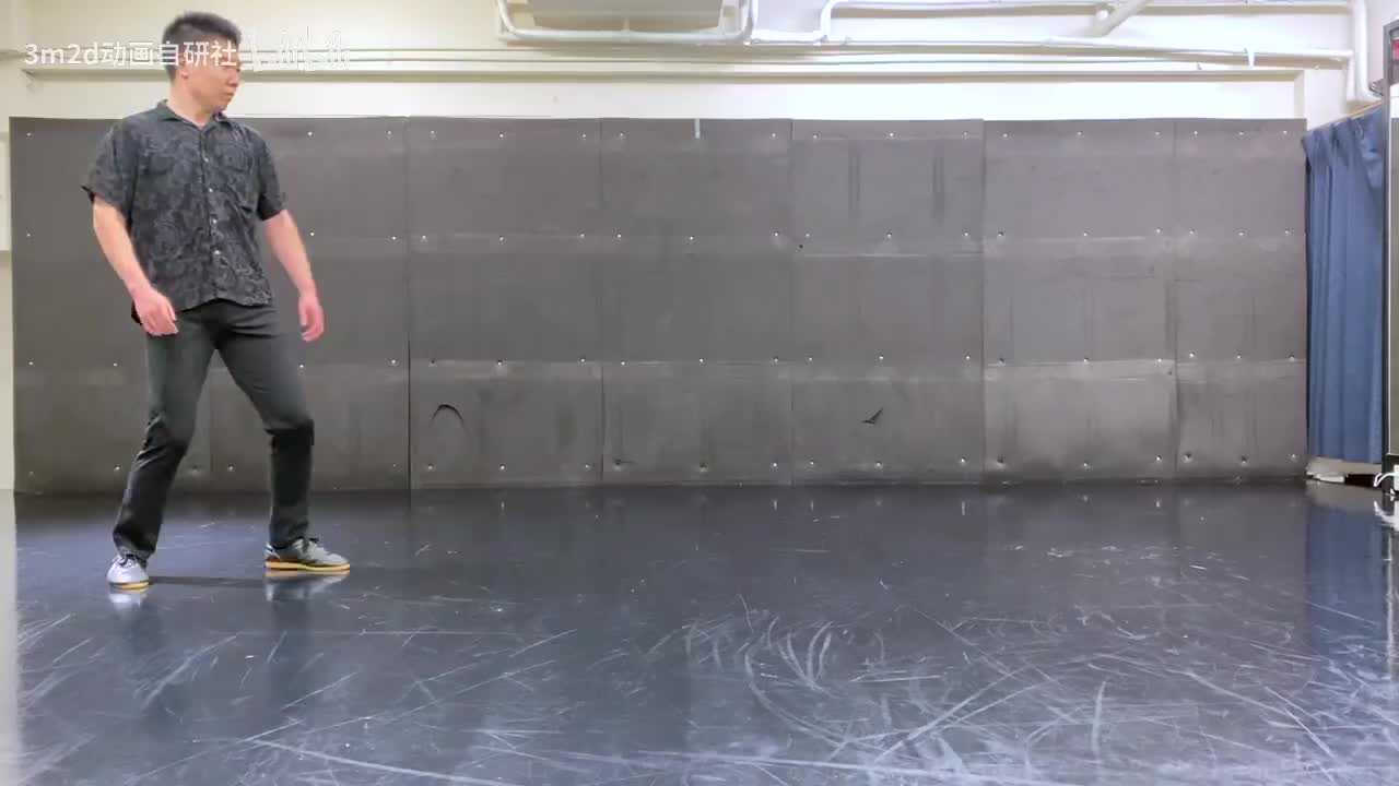 【踢&腿法】重下跺击 Animation reference by 3D2M动画自研社