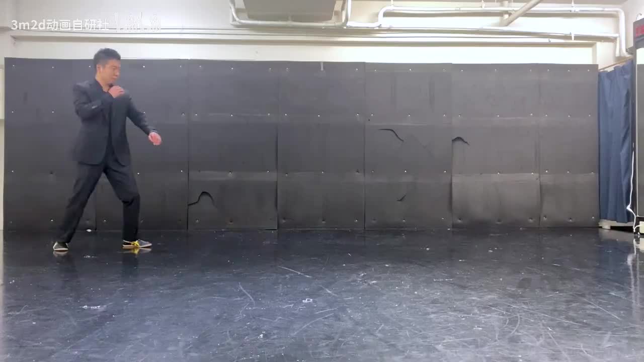 【踢&腿法】前进重踢后旋转 Animation reference by 3D2M动画自研社