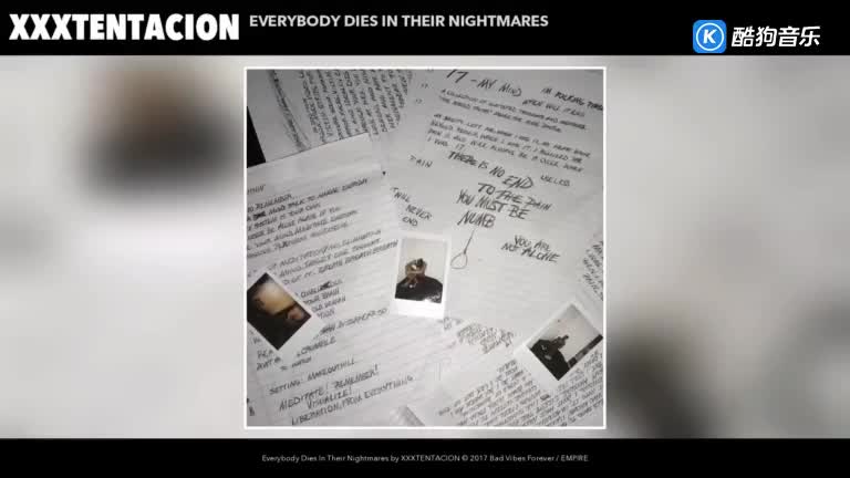 《EverybodyDiesInTheirNightmares》Lyricvideo