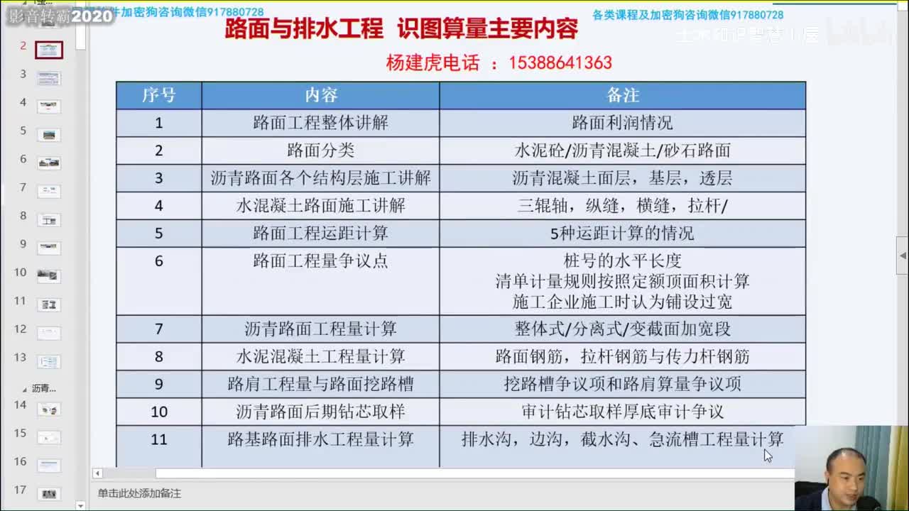 9-9沥青路面和水泥混凝土主线、互通立交，结构层和功能层算量需要课程添加微信B978072346