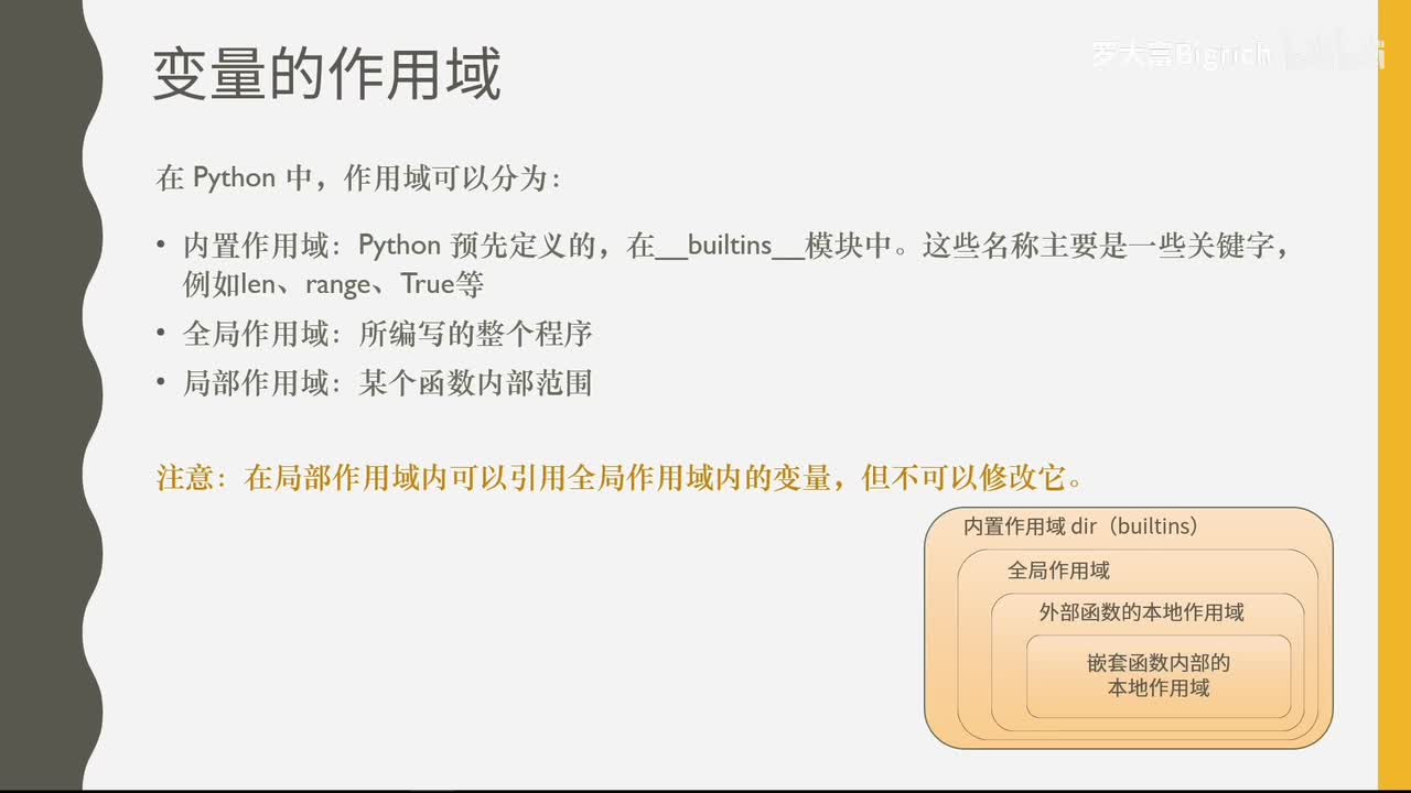 4.5 变量的作用域