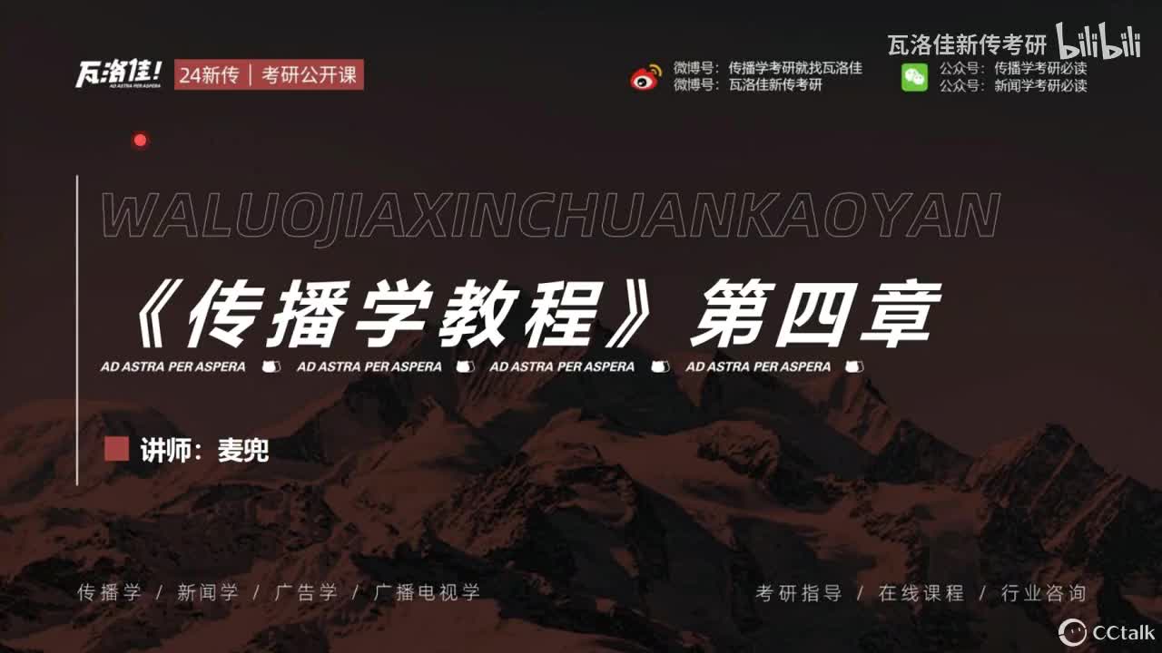 第四章：人类传播的过程和系统结构（上）