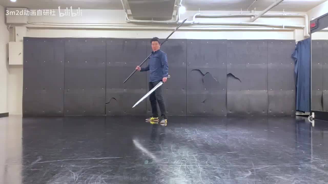 【双武器】矛剑贯穿 Animation reference by 3D2M动画自研社