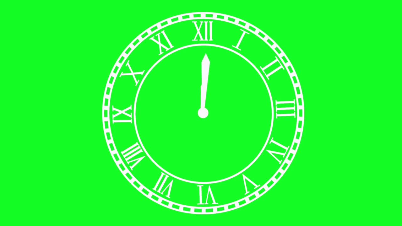 时钟绿幕