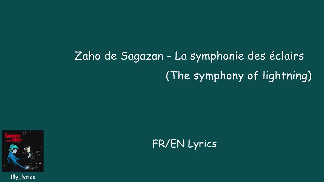 Zaho de Sagazan - La symphonie des éclairs(The symphony of lightning)
