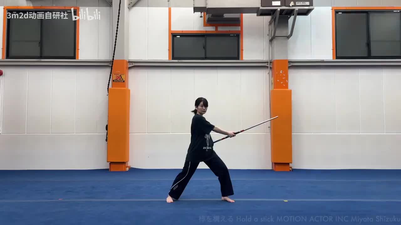 【待机动画】旋转棍子登场 Animation reference by 3D2M动画自研社