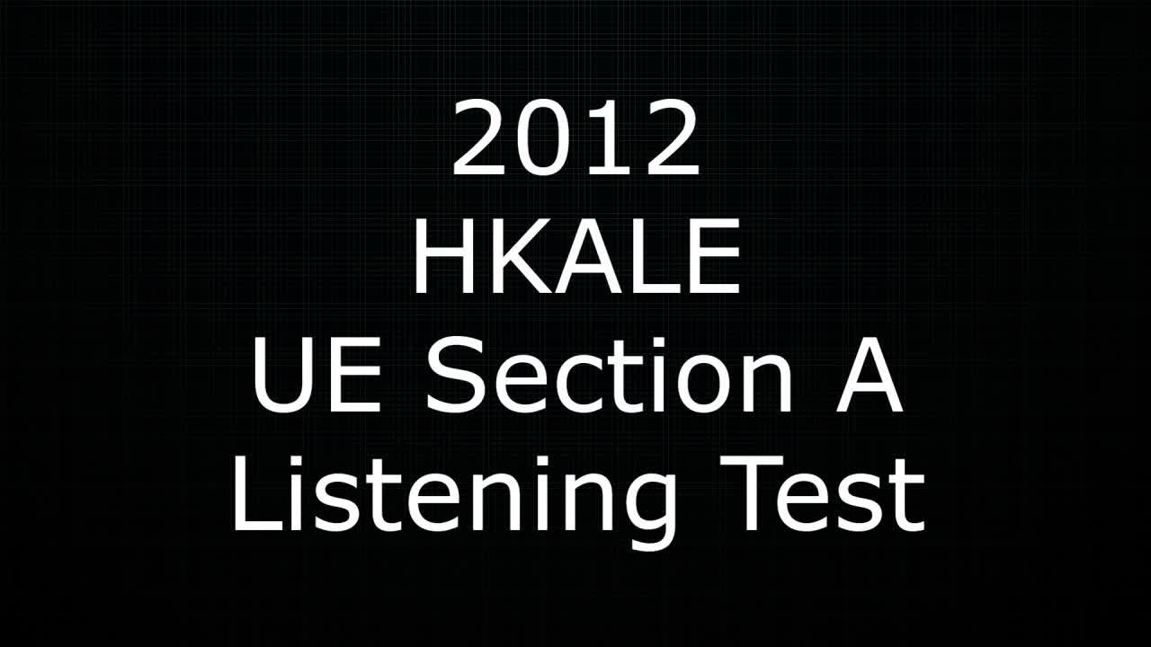UE Listening 2012