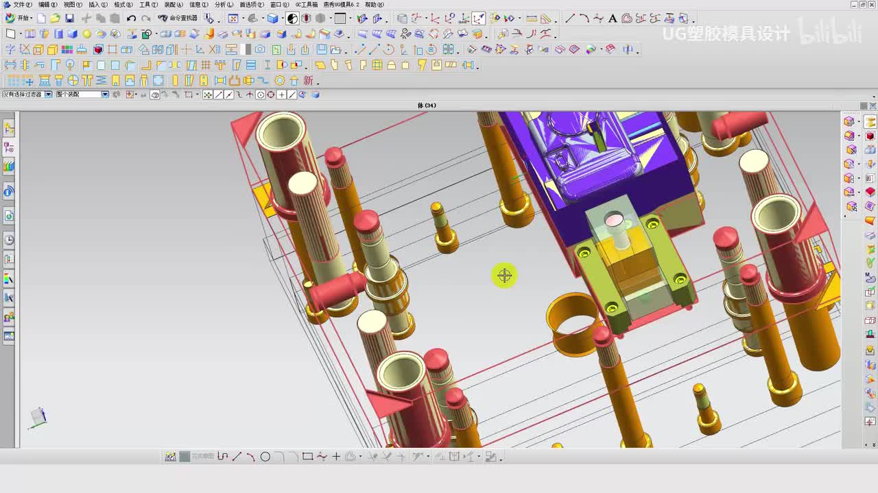 UG注塑模具设计：前模滑块的原理及设计（1)