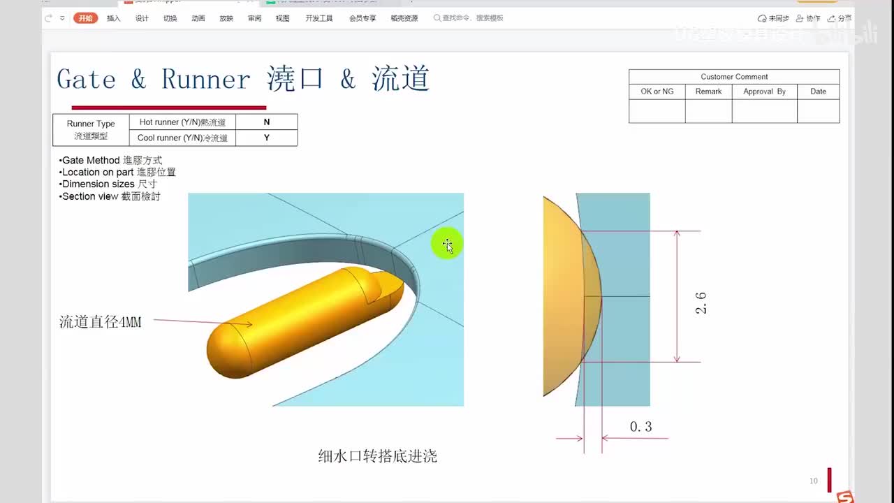 UG注塑模具设计：唧嘴定位环与水口勾针设计