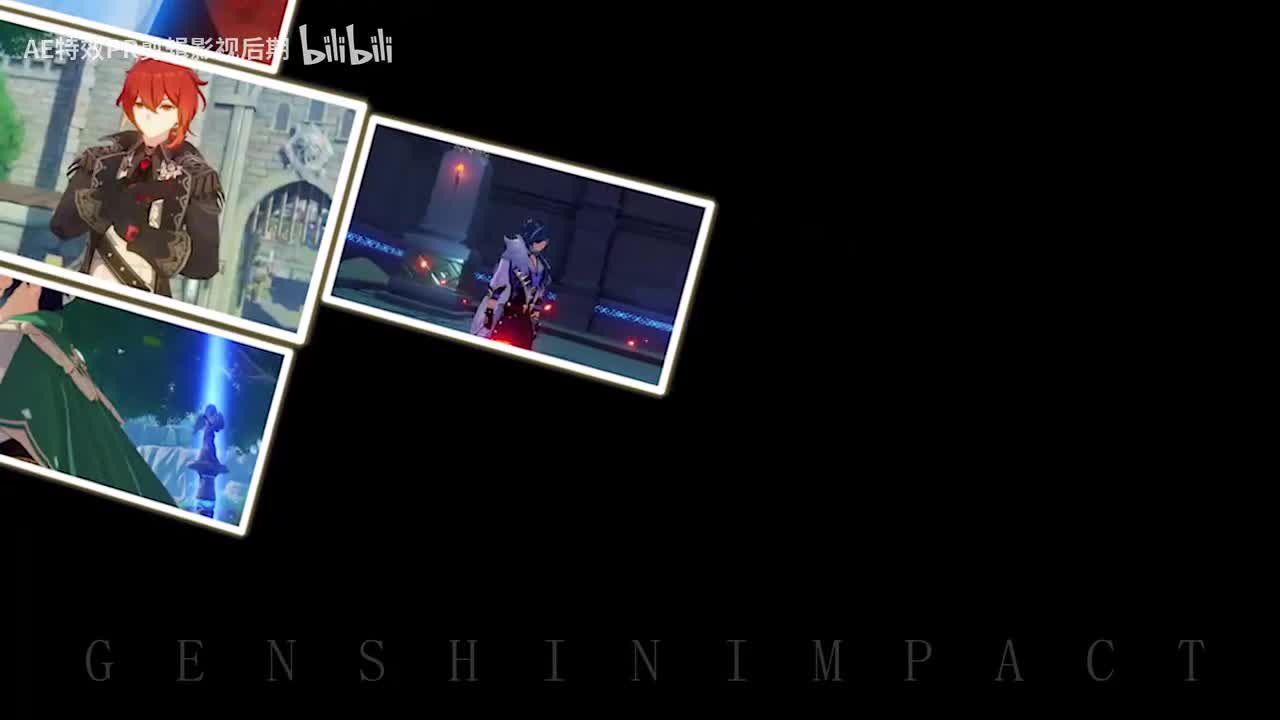 【PR教程】PR照片分屏弹出教程