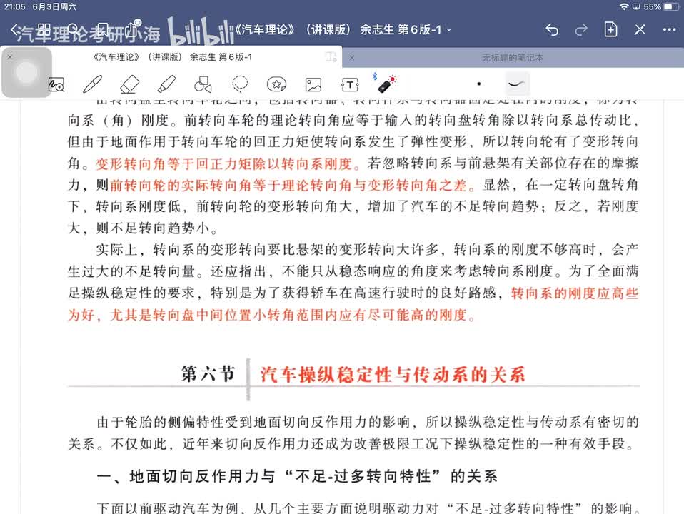 【第二十六讲】操纵稳定性6节