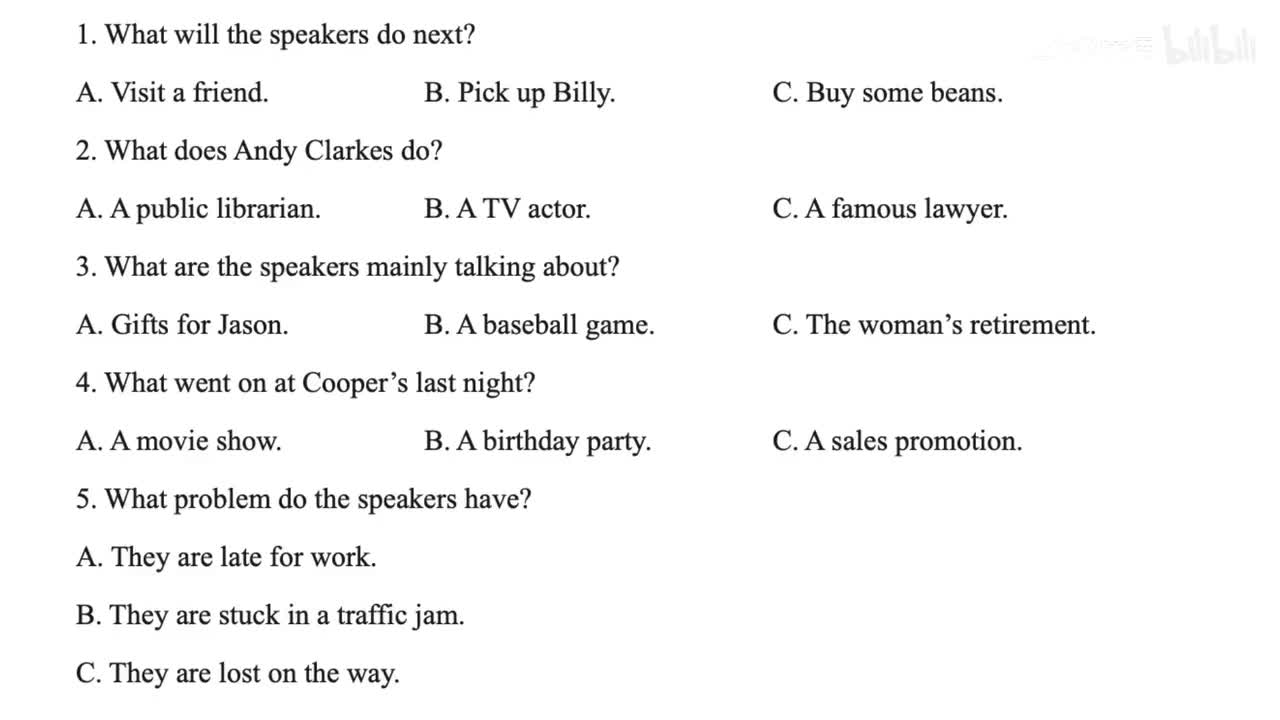 2023年浙江首考听力+山东第一次