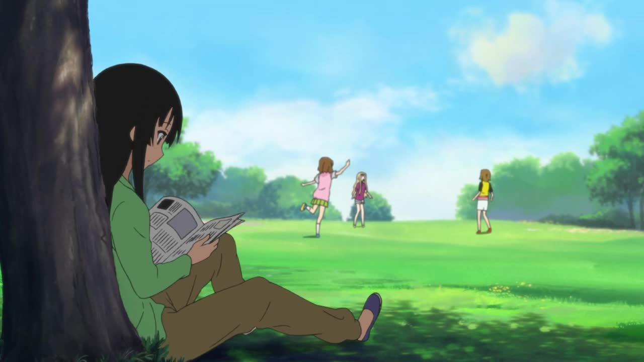 9.人与景 靠在树边看书 构图