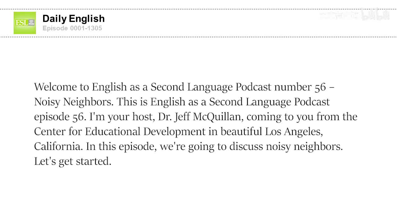 0056 Noisy Neighbors