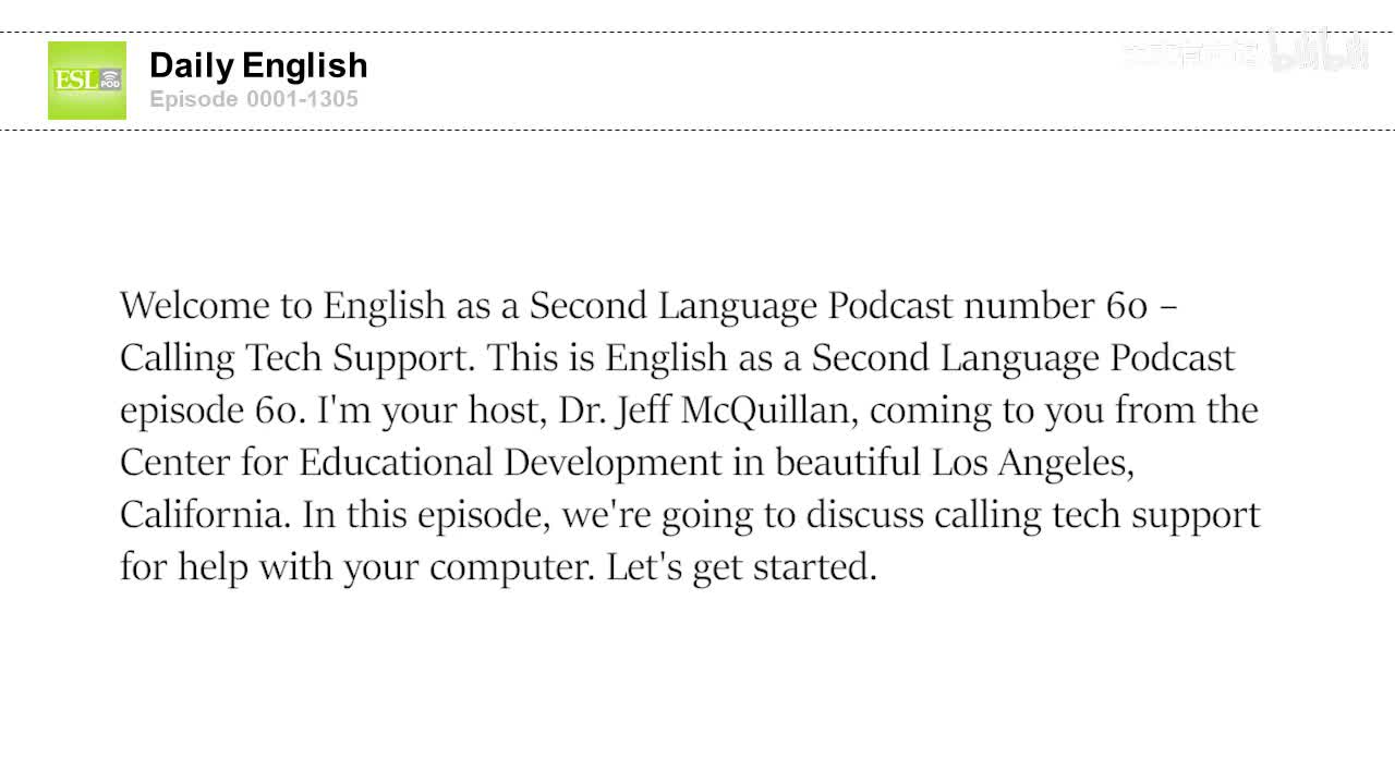 0060 Calling Tech Support