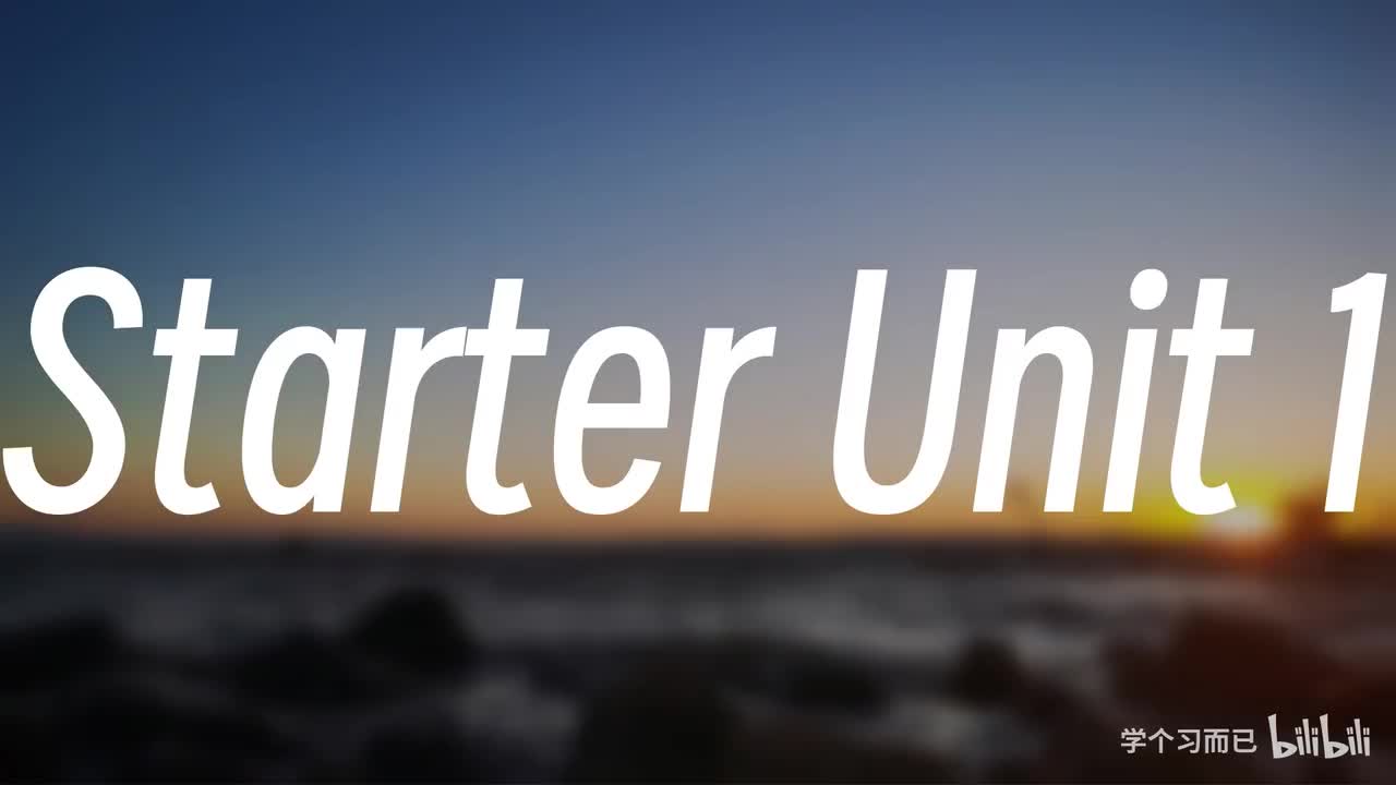 Starter Unit 1