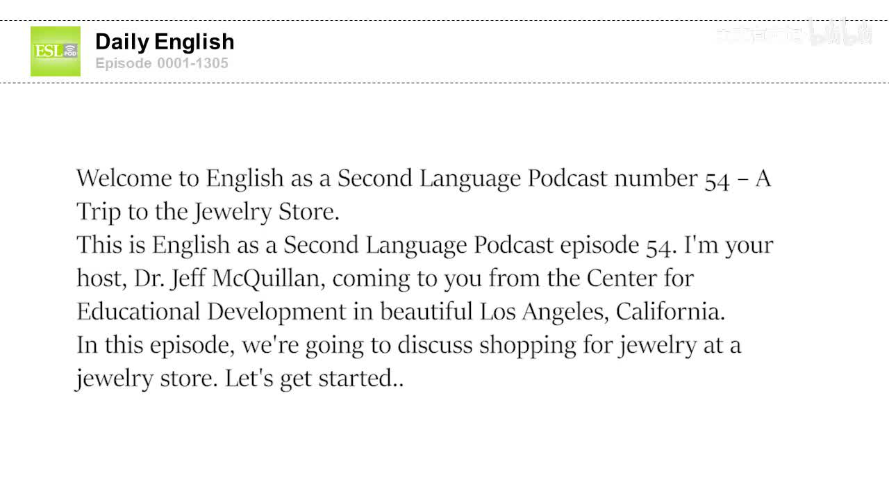 0054 A Trip to the Jewelry Store