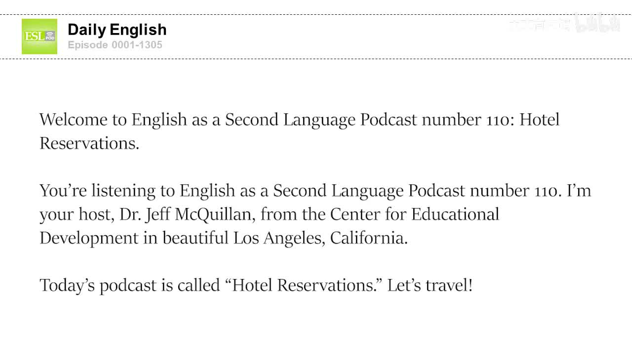 0110 Hotel Reservations