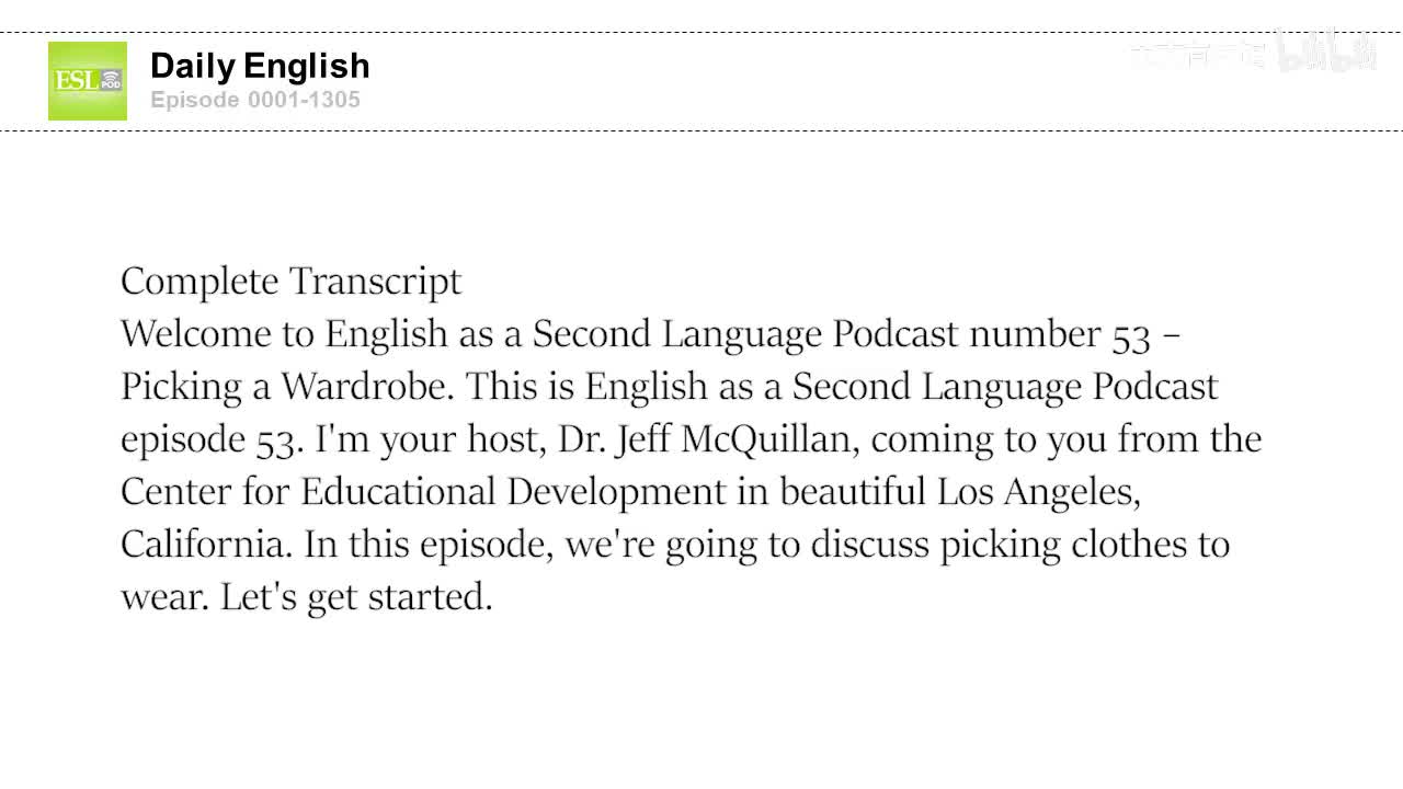 0053 Picking a Wardrobe