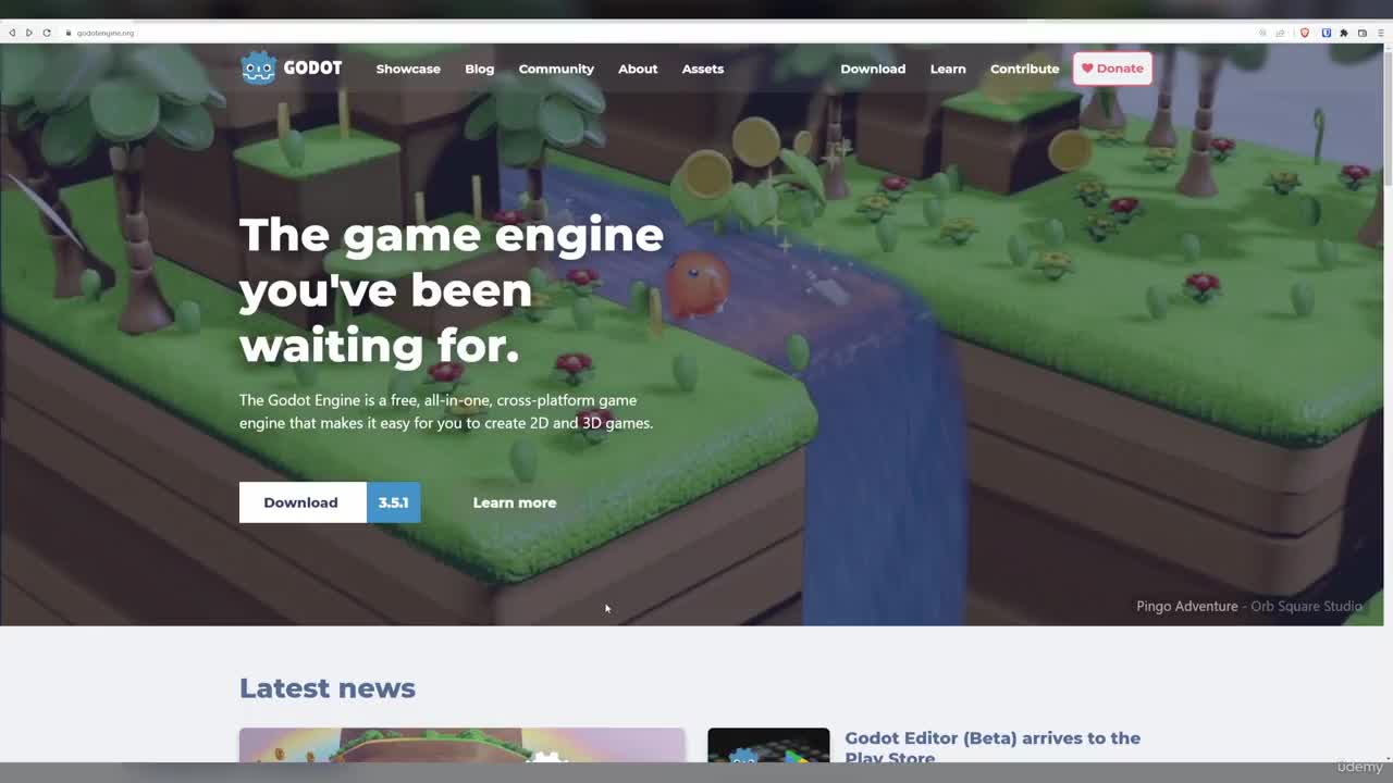 1. Godot Download and Setup