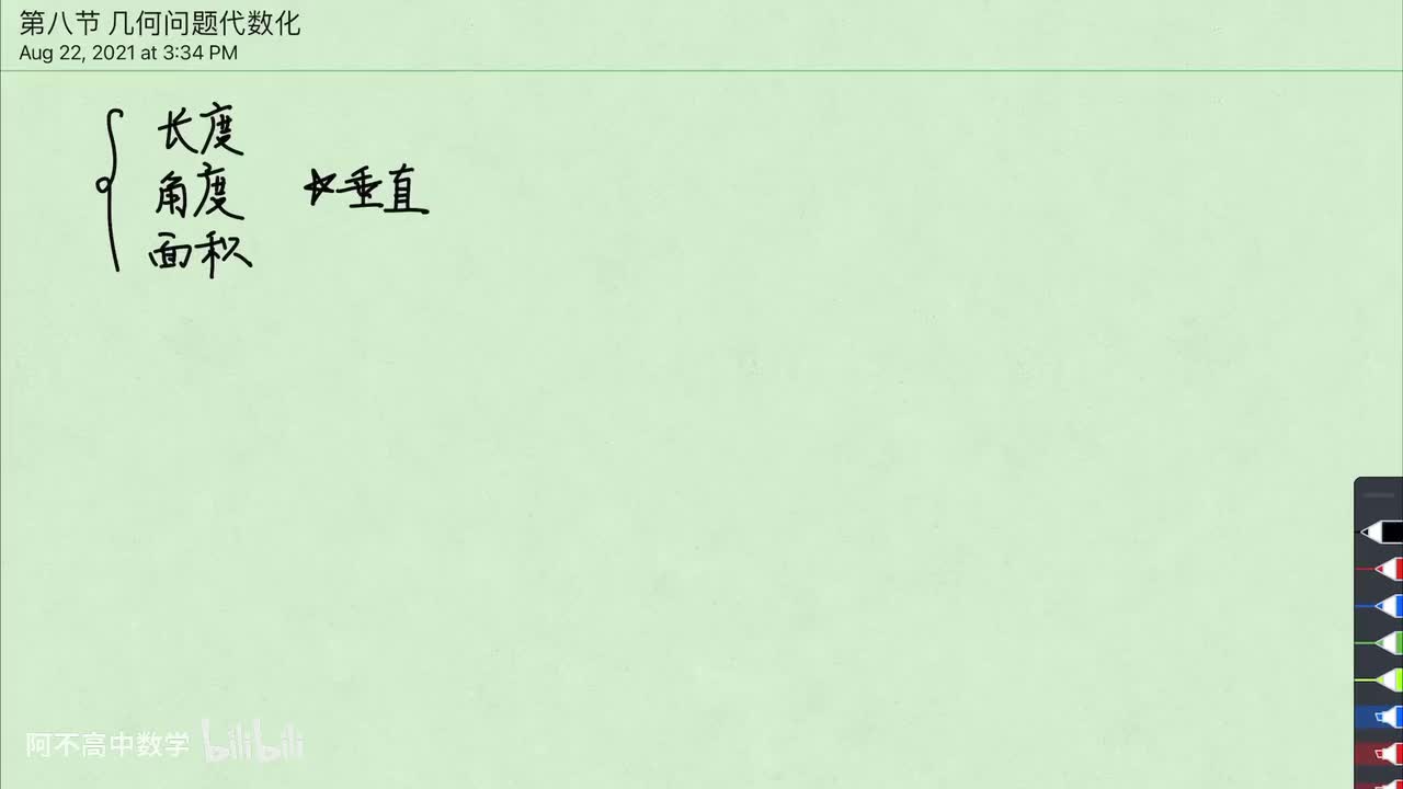 【圆曲】8. 几何问题代数化