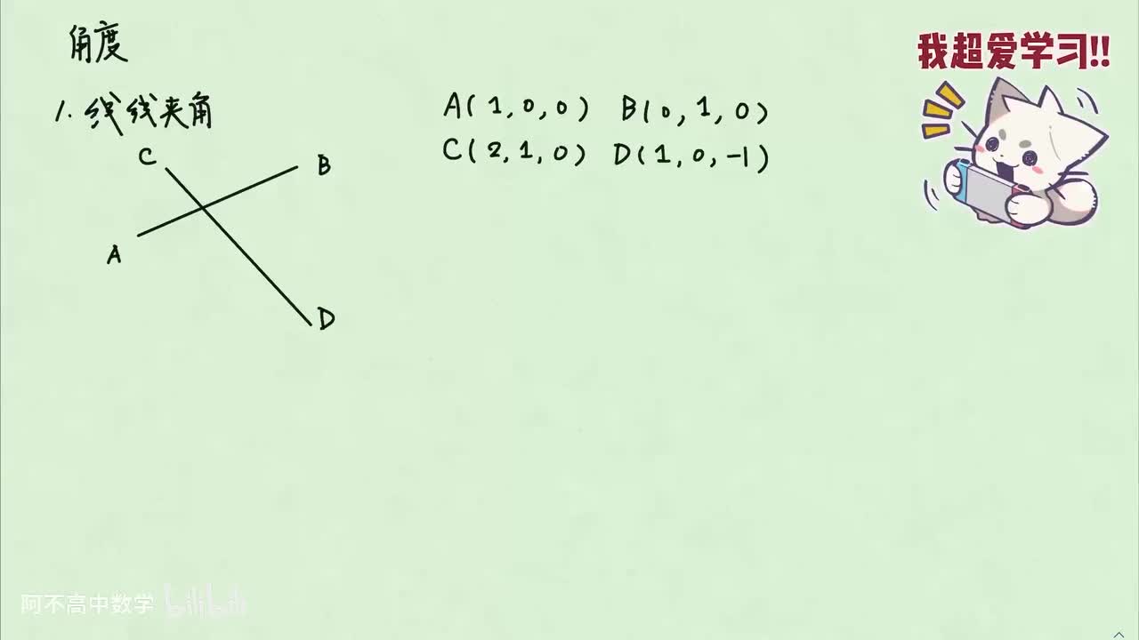 【立体几何】7.1 角度 8. 总结