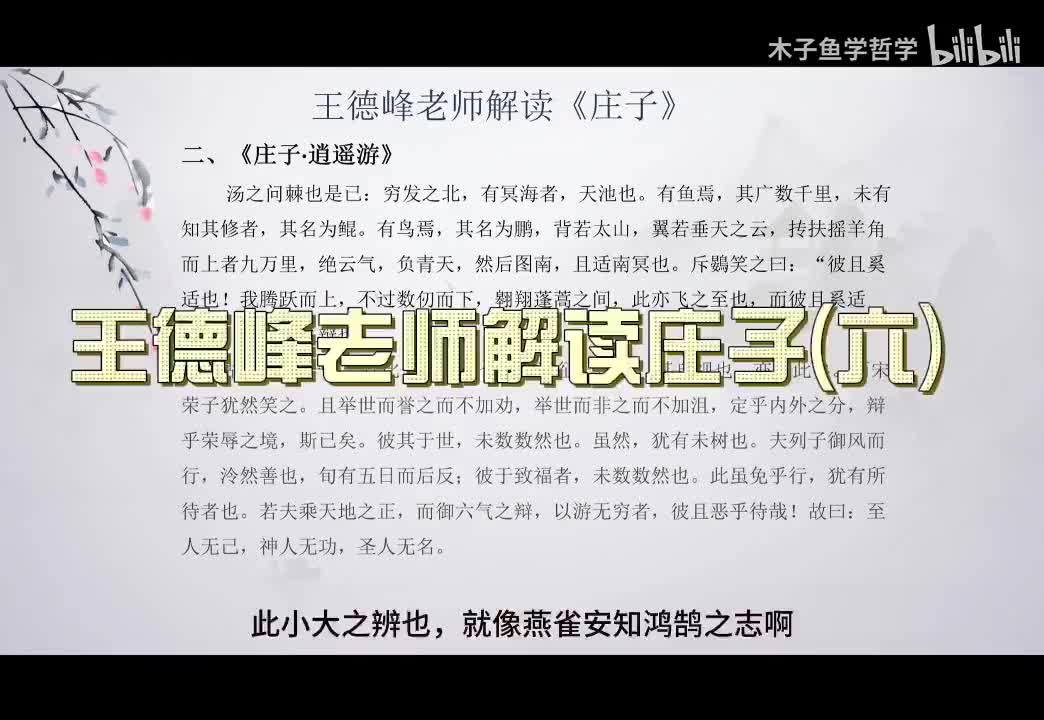 P6王德峰老师解读《庄子》1080P 高清（字幕版）