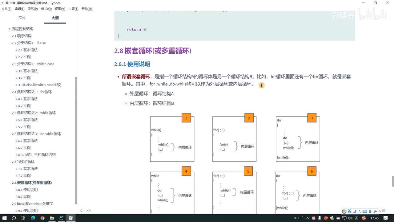 041.嵌套循环的使用