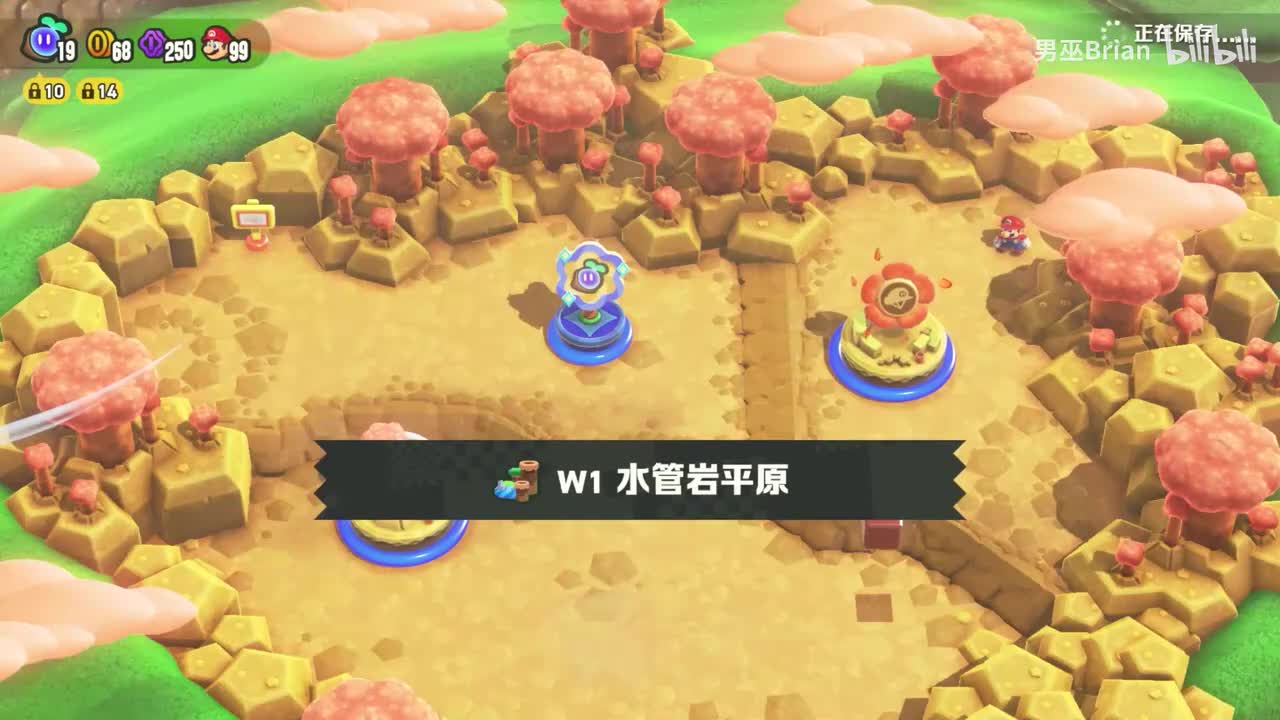 W1水管岩平原-花毛毛赛跑+攀墙跳跃LV1