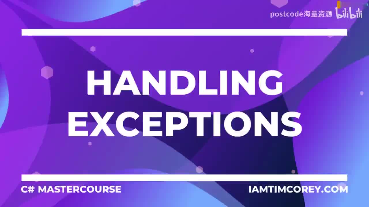 12.2. 处理异常 + Handling Exceptions