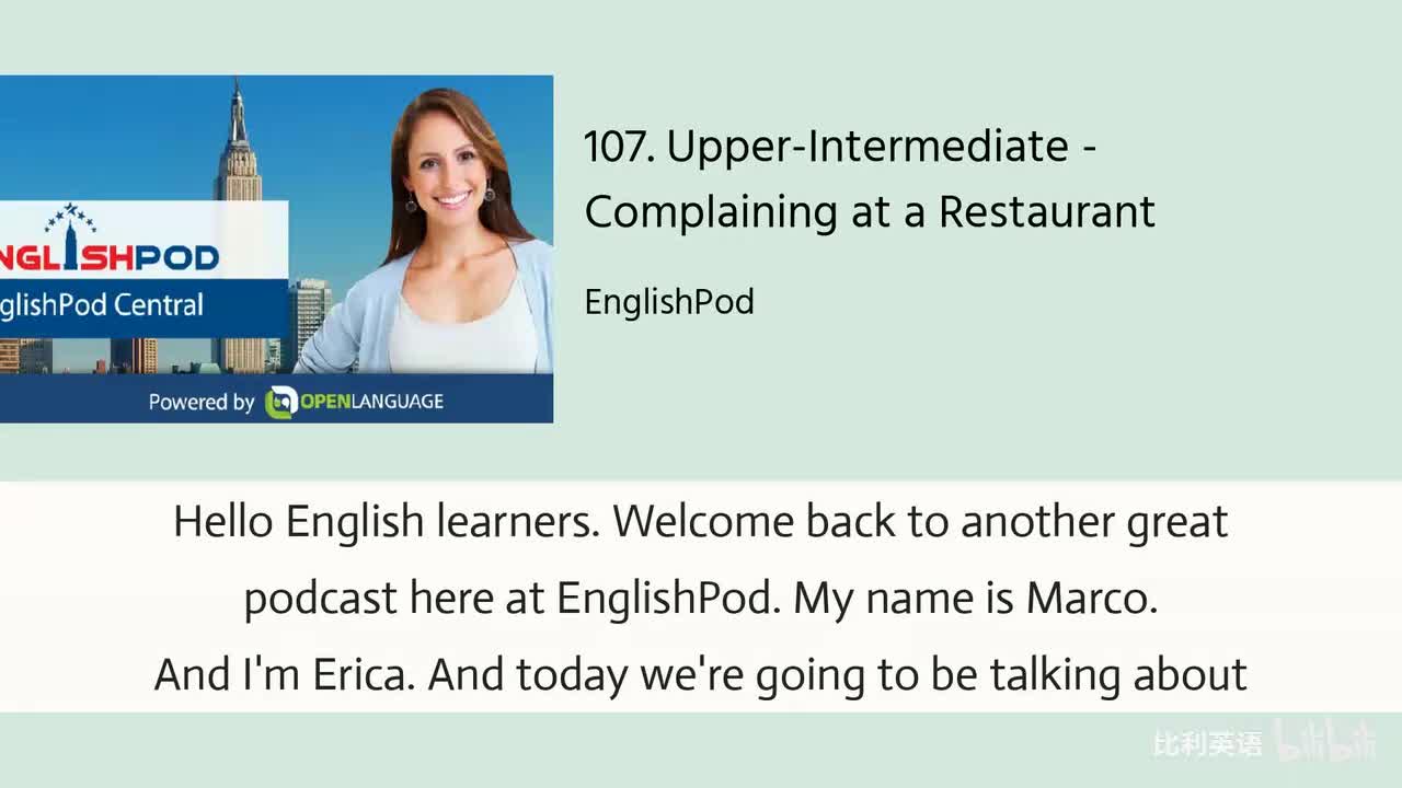 107. Upper-Intermediate - Complaining at a Restaurant