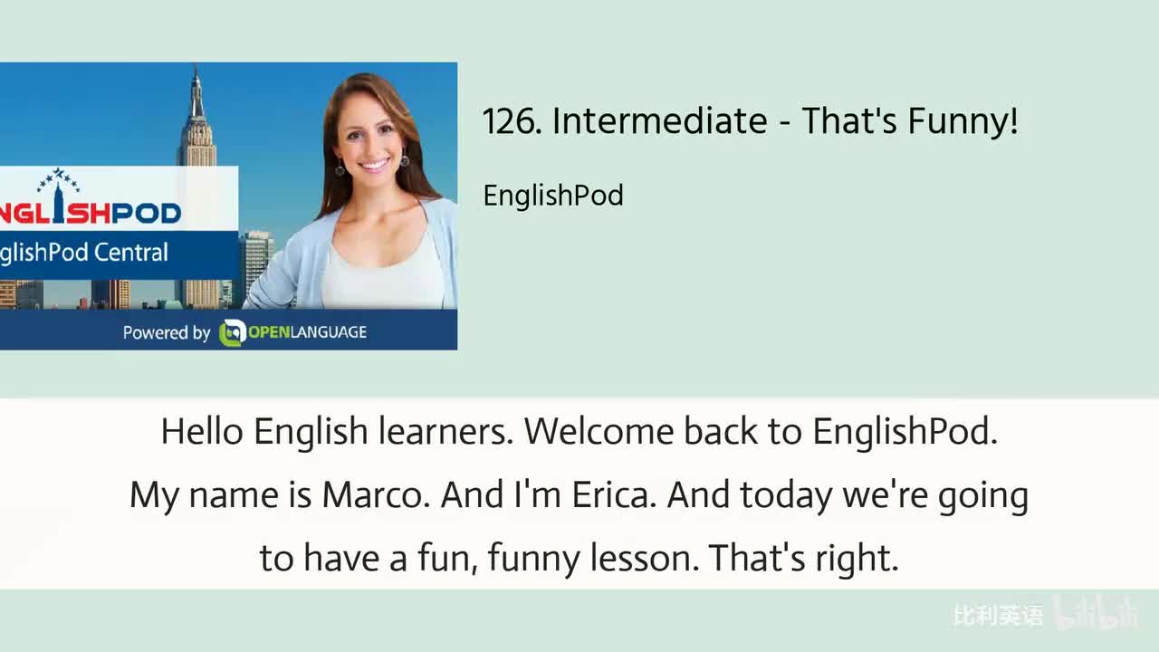 126. Intermediate - That's Funny!