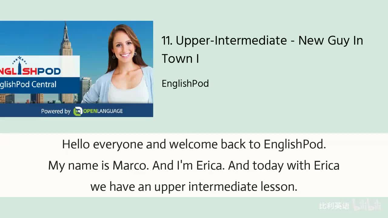 011. Upper-Intermediate - New Guy In Town I