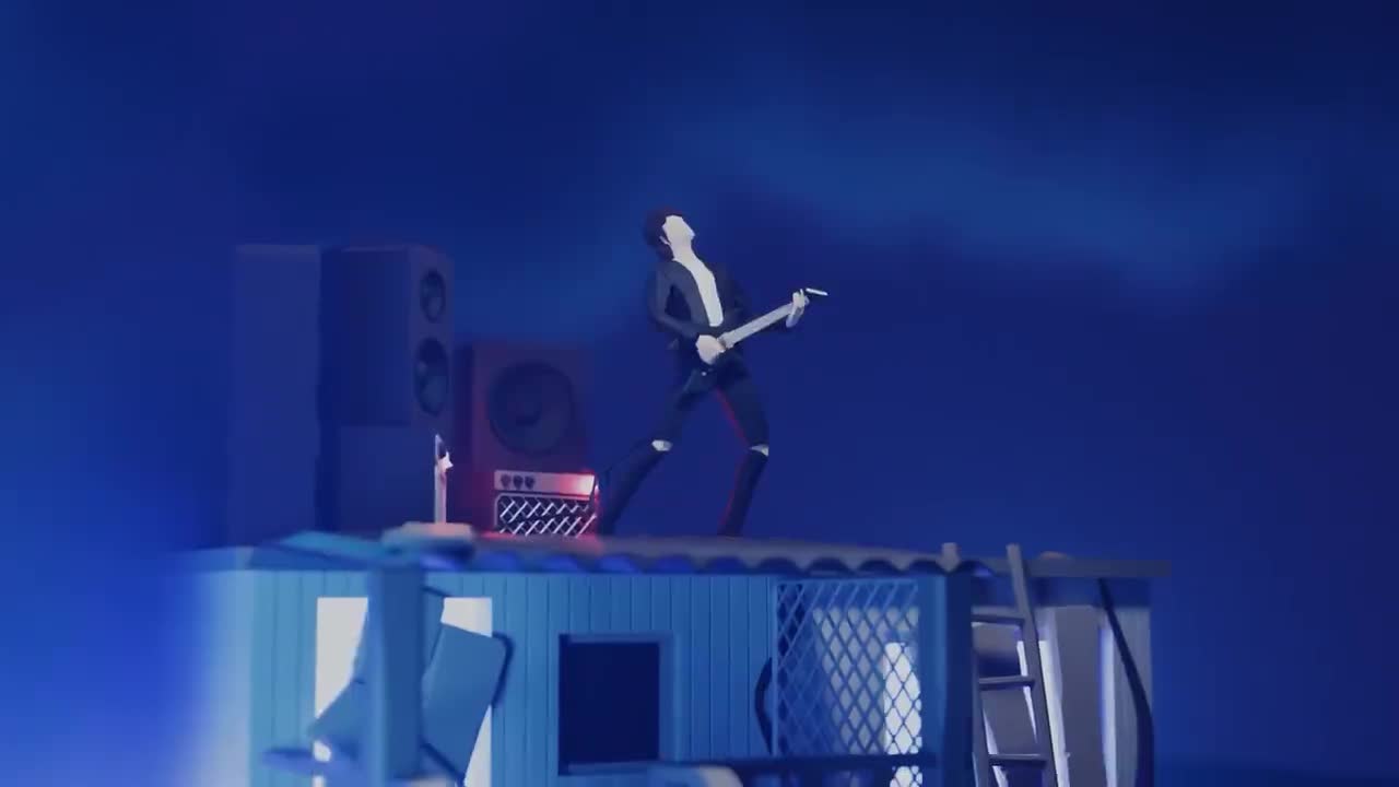 Stranger Things Guitar Scene in Blender 3.2 - 3D Modeling Process ｜ Polygon Runw