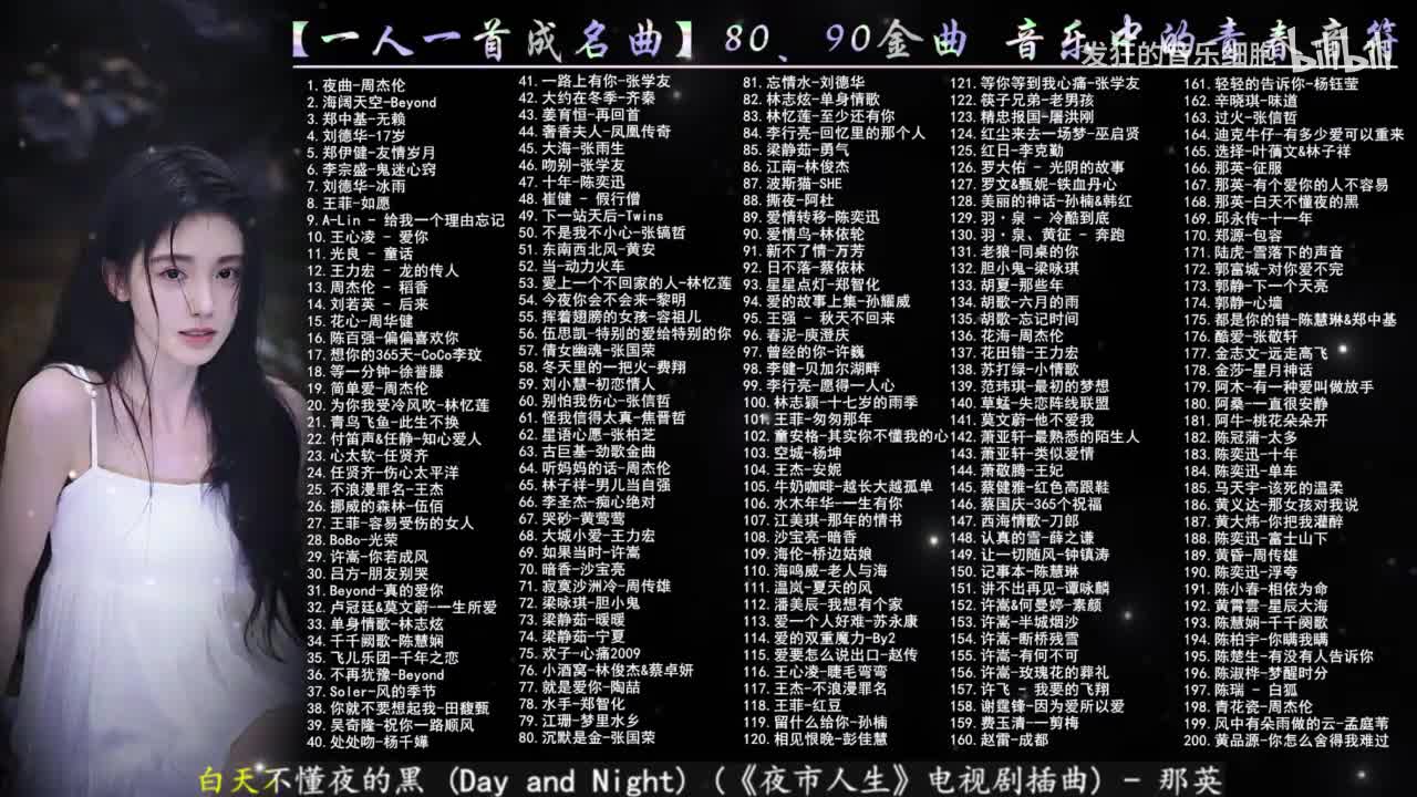 168. 那英-白天不懂夜的黑