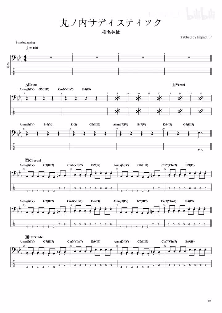 丸内Tab & Backing Track