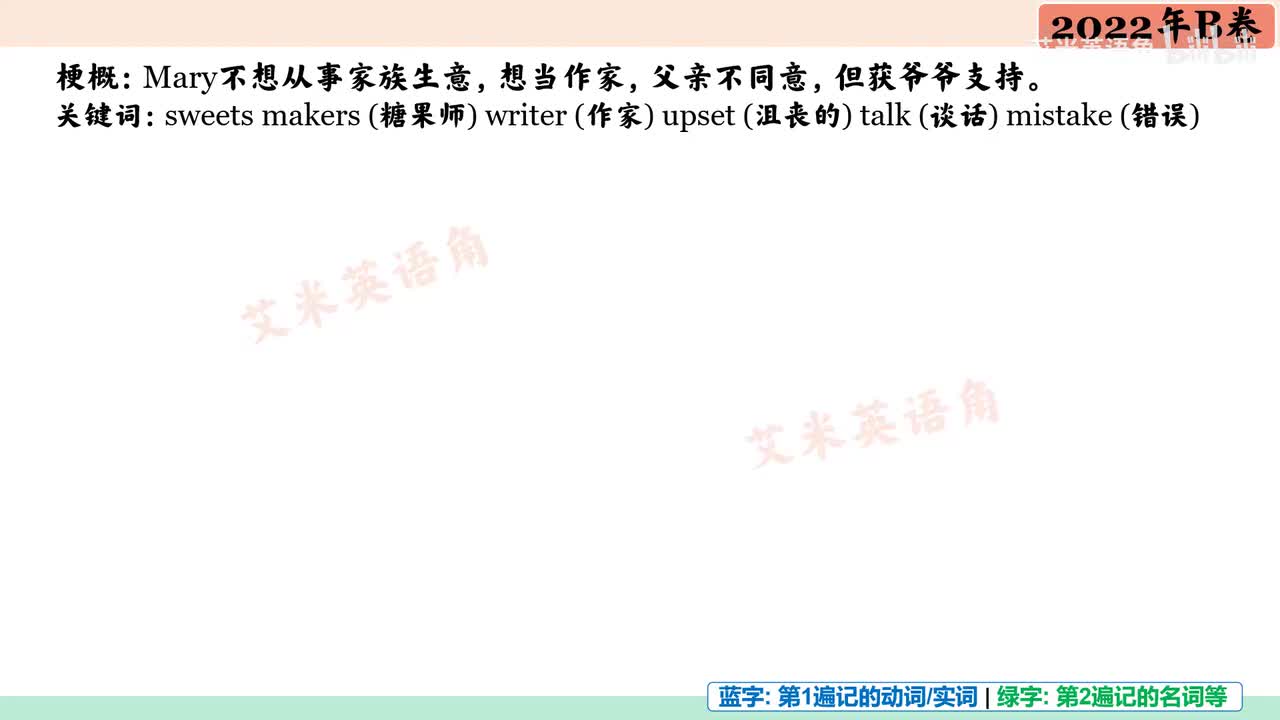 2022年B卷_Part C_Sweet Truth【B站：艾米英语角】