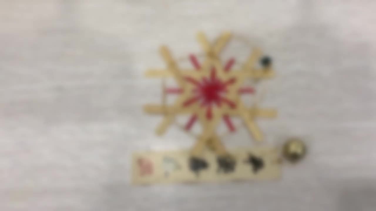 DIY竹编-雪花风铃