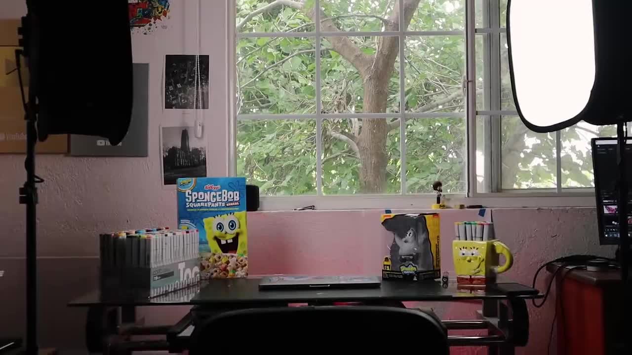 “我为海绵宝宝创作了一幅巨大的画作”I Made a Huge Painting For Spongebob Squarepants