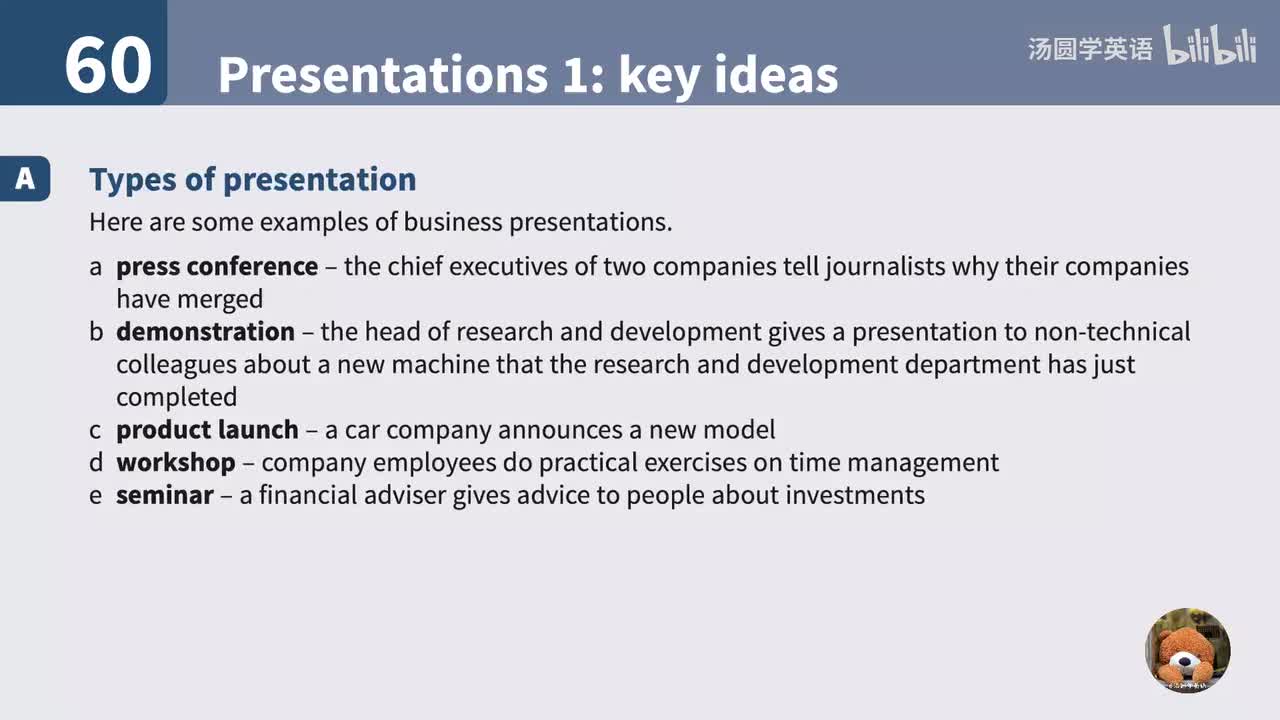 60. Presentations 1: key ideas