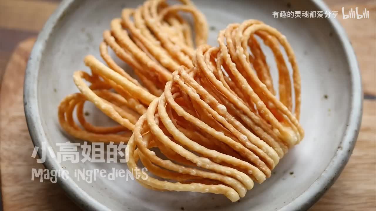 炸馓子 美丽扇形 超级酥脆