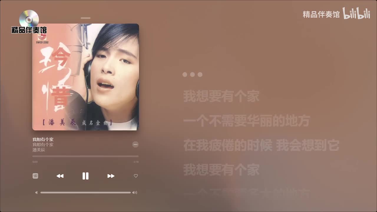 我想有个家-潘美辰-立体声伴奏