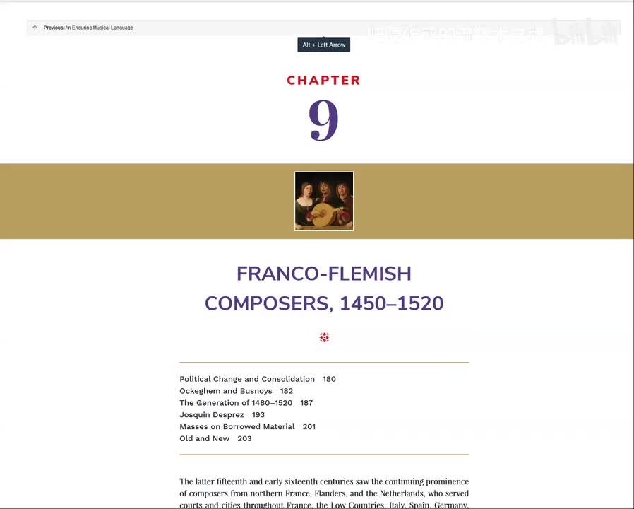 第9章：1450-1520的法兰西-佛兰芒作曲家