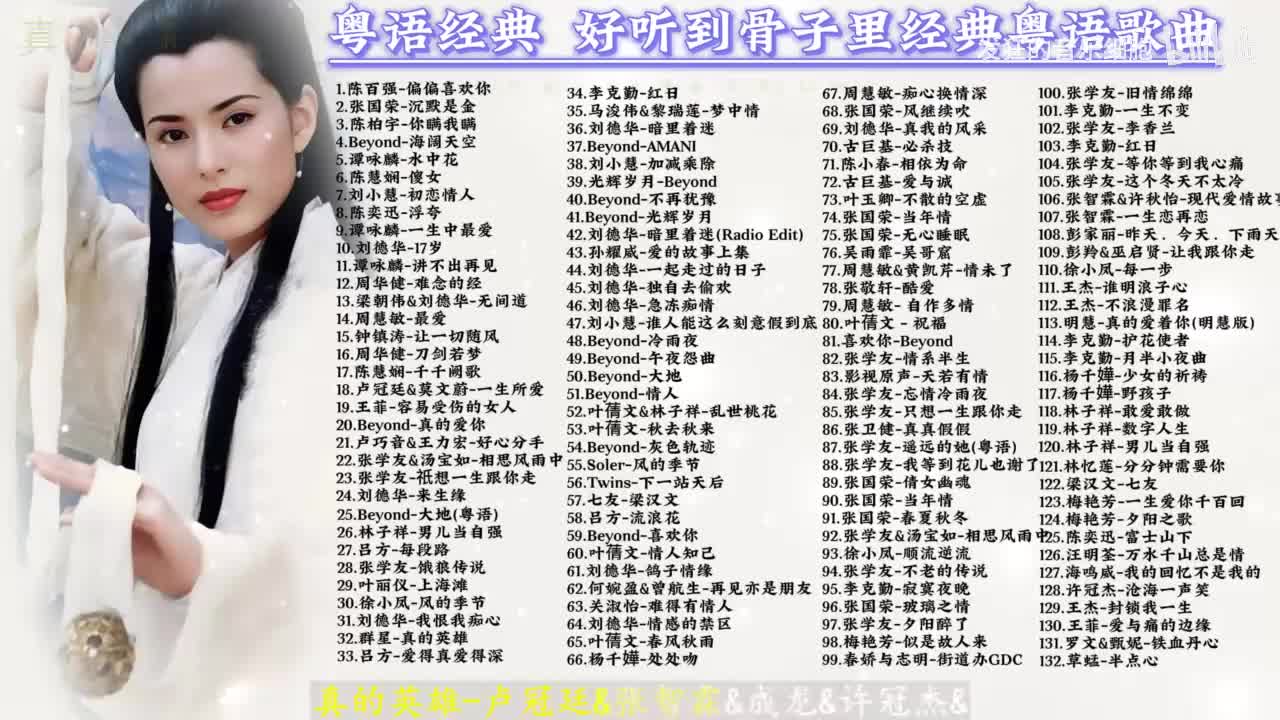 032. 卢冠廷&张智霖&成龙&许冠杰&陈慧琳&陈慧娴&李克勤&G.E.M.邓紫棋&张学友&陈奕迅&谭咏麟-真的英雄