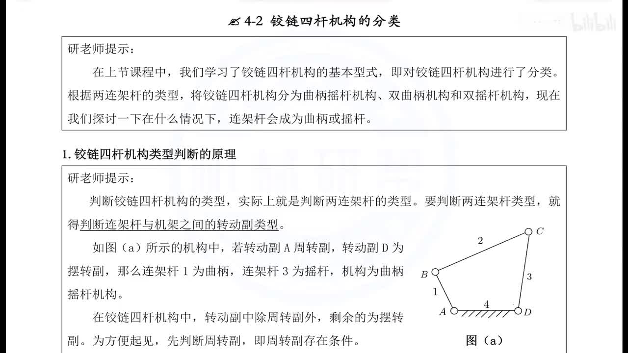 4-2-1.铰链四杆机构的分类