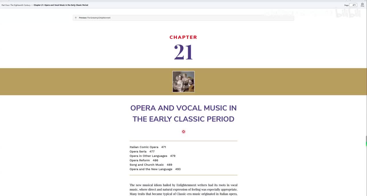 第21章：古典时期早期的歌剧和声乐