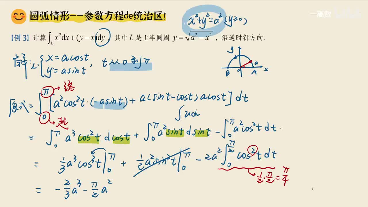 11-3 格林公式（补线、挖洞、降维）