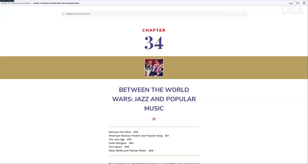 第34章：世界战争间的爵士乐和流行乐