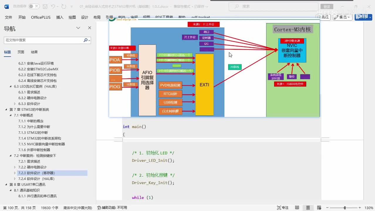 049_中断系统_按键中断案例_寄存器方式实现