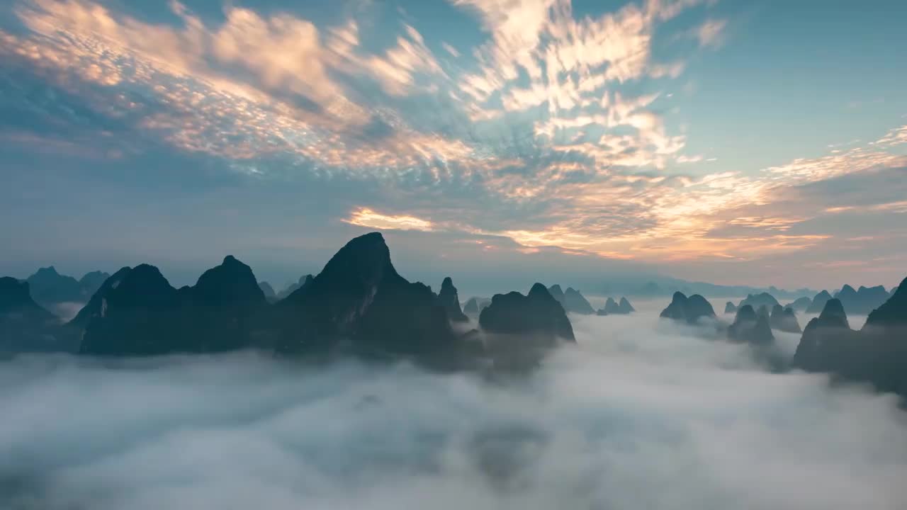 重峦叠嶂的山脉 高耸入云 #1171